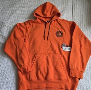 Vans Spitfire Orange And Black Men Medium Loose Fit Hoodie 022026